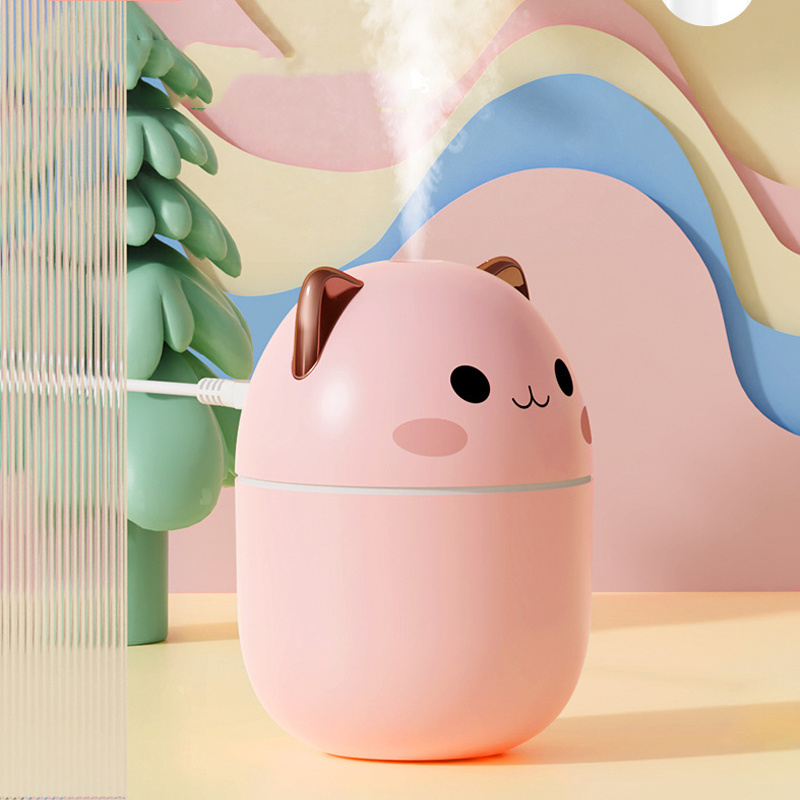 Air Humidifier Cute Cat Ultra-Silent USB Office Household Bedroom Car Aromatherapy Air Purifier With Led Cool Mist Spray - Image 10