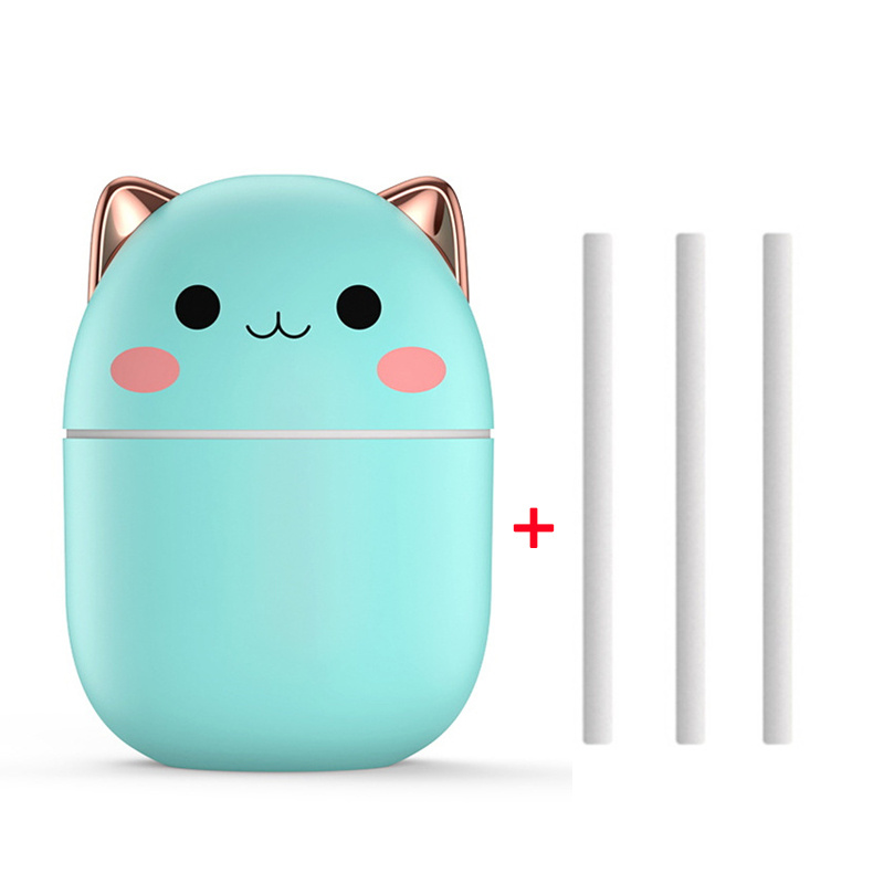 Air Humidifier Cute Cat Ultra-Silent USB Office Household Bedroom Car Aromatherapy Air Purifier With Led Cool Mist Spray - Image 5